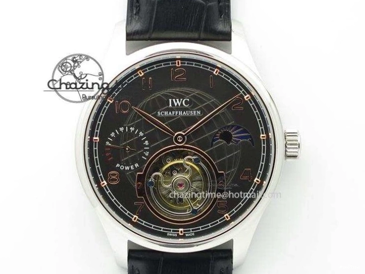 MIROTIME 0715 UrbanStyle Portuguese IW371446 ZF 1:1 Best Edition SS White Dial Blue Markers On Blue Leather Strap  A79350 V 7270